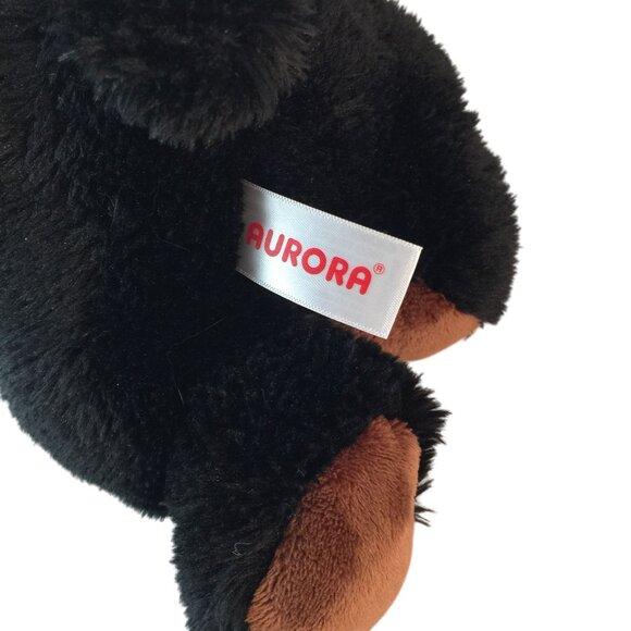 Aurora Flopsie Sullivan Black Bear Plush 12" Stuffed Animal Toy Laying Down 2022 - Picture 6 of 8